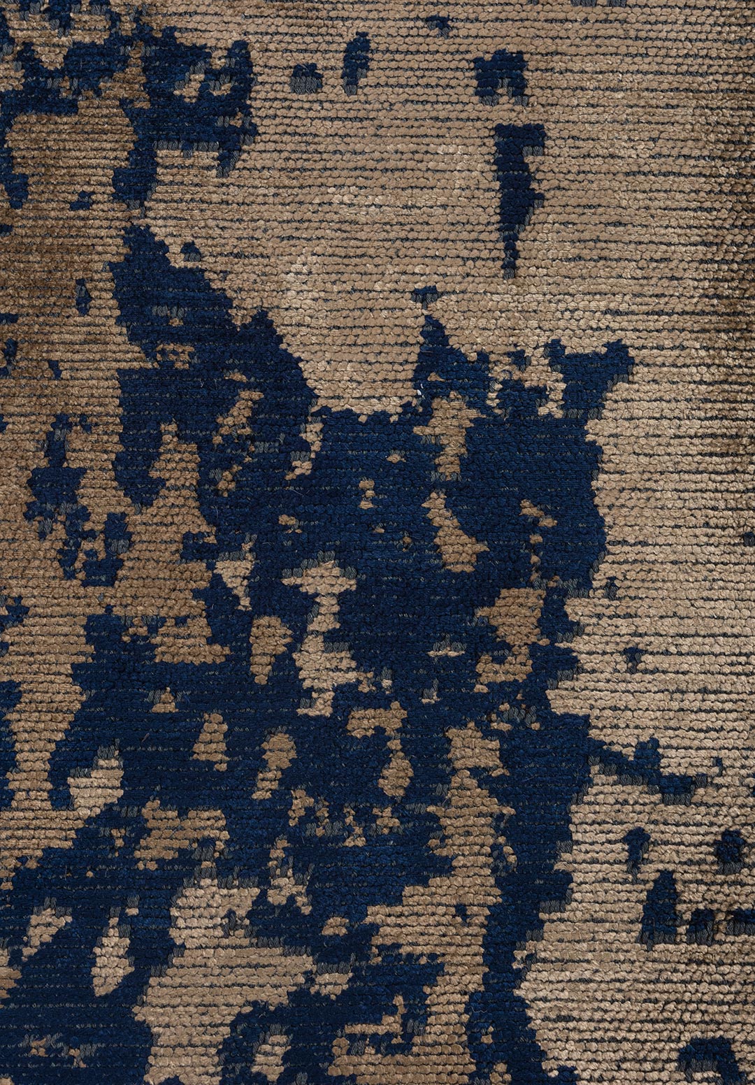 STOCKHOLM DARK NAVY - LIGHT BROWN - DARK BEIGE RUG - 5