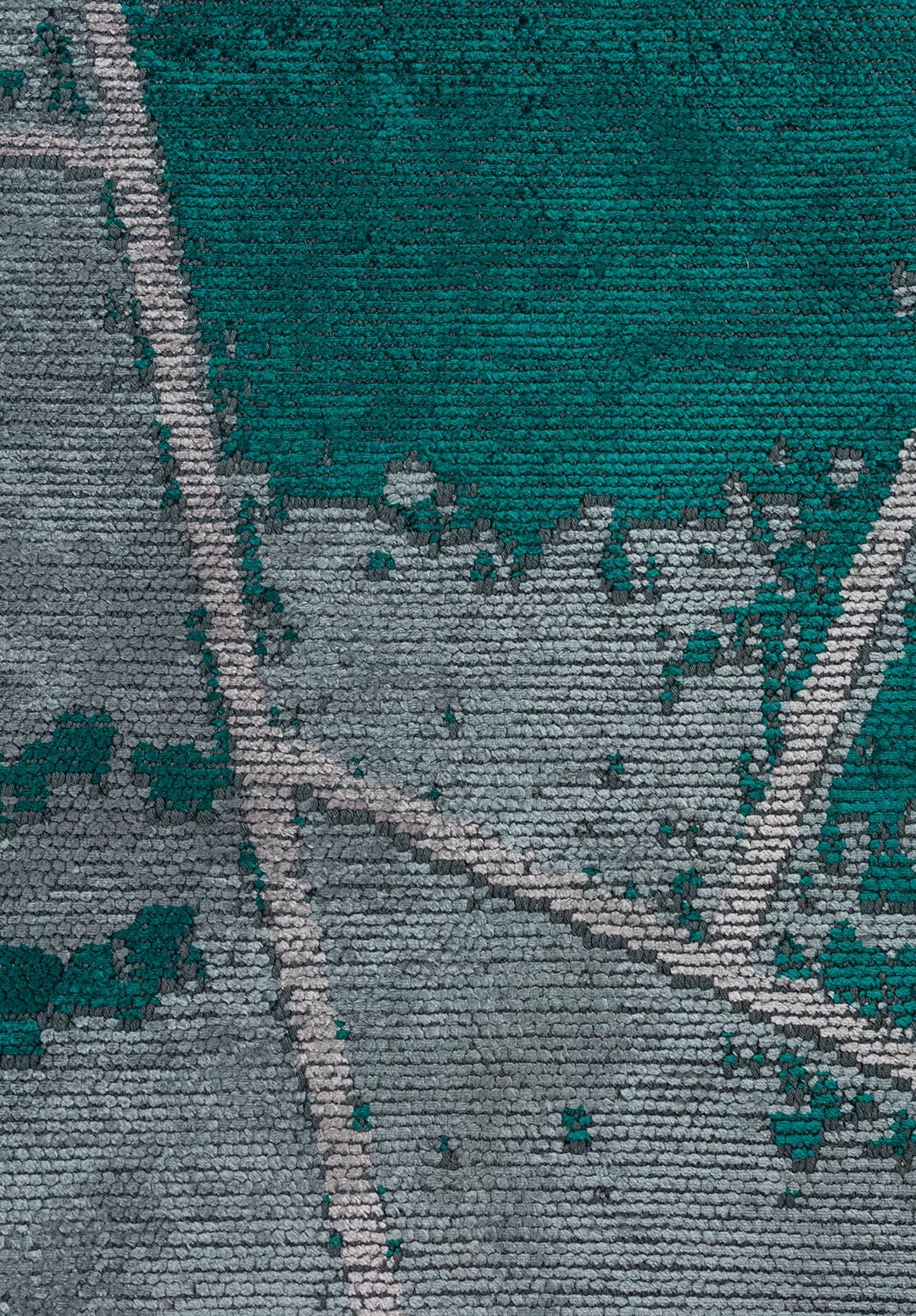 BREMEN BLUE - DARK TURQUOISE - LIGHT GREY RUG - 5
