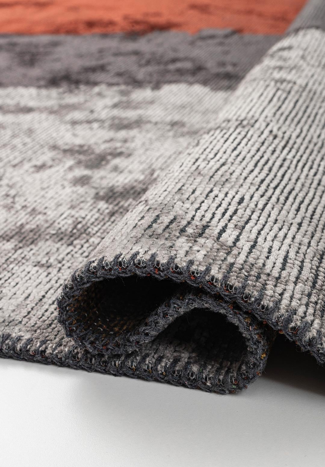 HAMBURG CHARCOAL - DARK TERRA - MUSTARD - LIGHT GREY RUG - 2