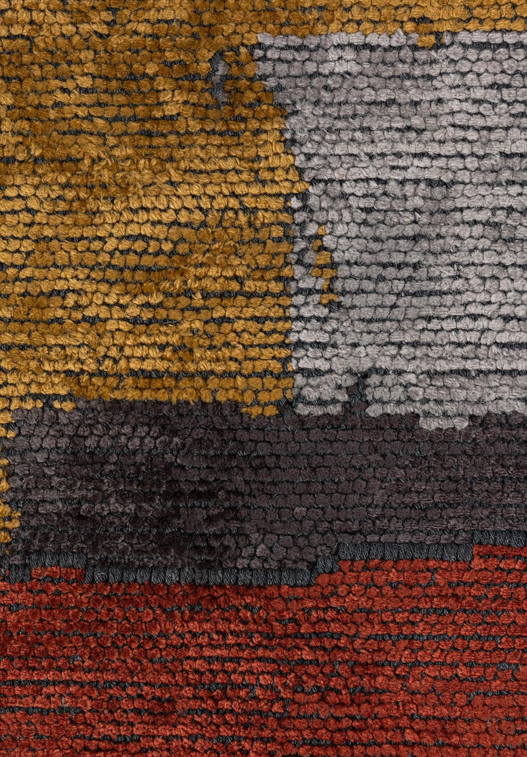 HAMBURG CHARCOAL - DARK TERRA - MUSTARD - LIGHT GREY RUG - 5
