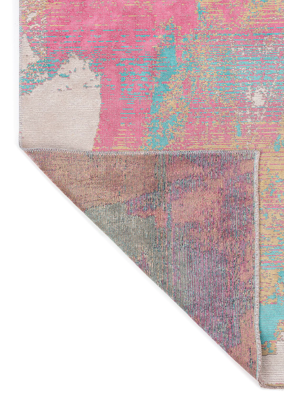 NICE PINK - TURQUOISE - KIWI - BONE RUG - 3
