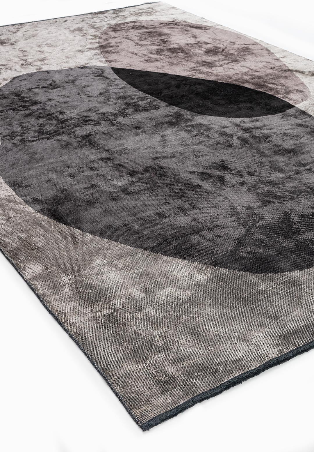 MARSEILLE BLACK - CHARCOAL - DARK GREY - CREAM RUG - 4
