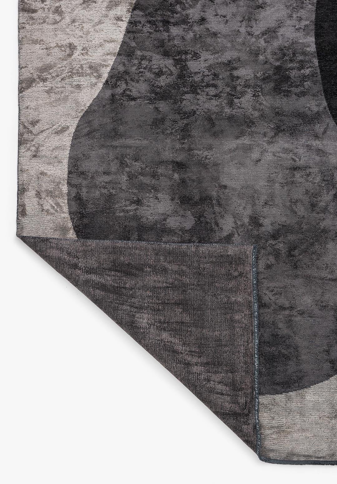 MARSEILLE BLACK - CHARCOAL - DARK GREY - CREAM RUG - 3