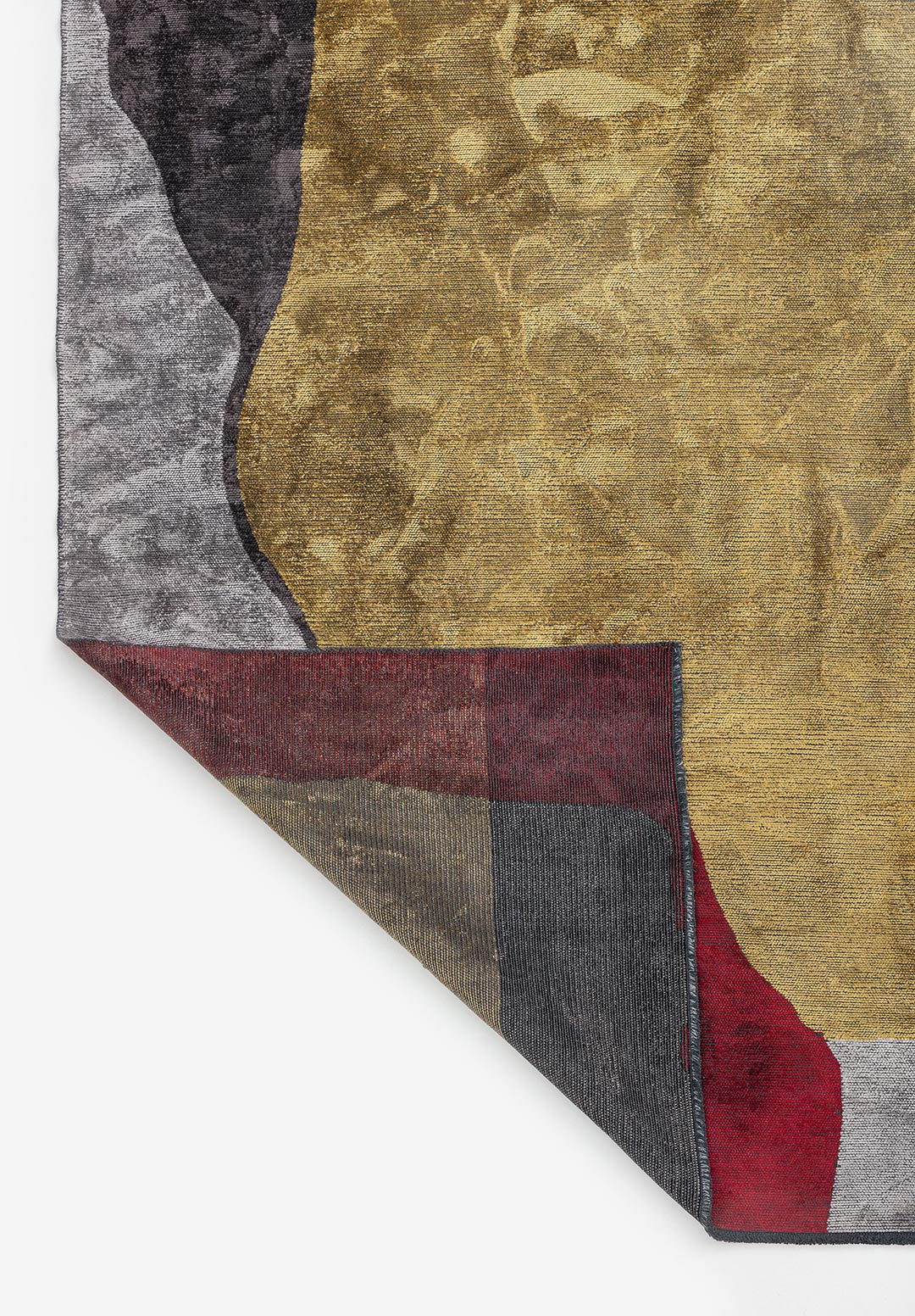 MIAMI BLACK - RED - GOLD - CHARCOAL - LIGHT GREY RUG - 3