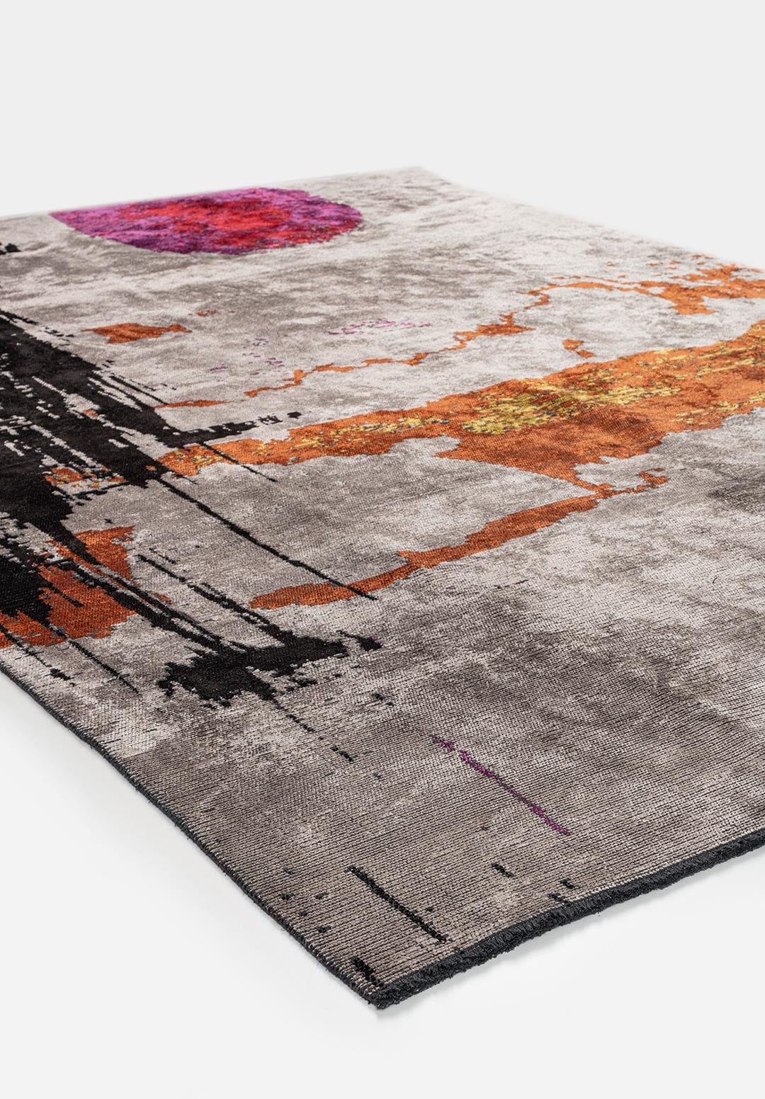 PO BLACK - PURPLE - RED - RUST - YELLOW - LIGHT GREY RUG - 4