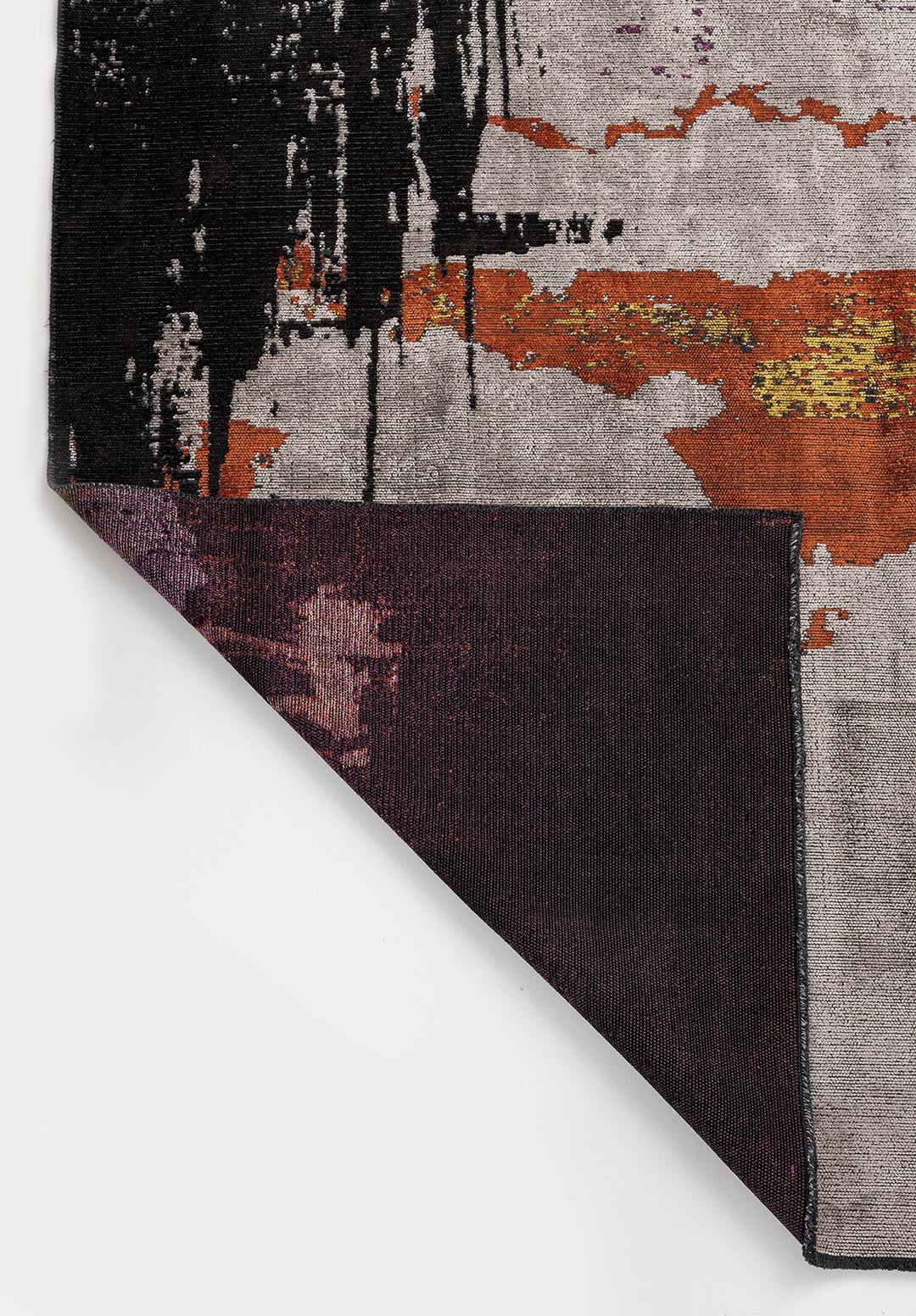 PO BLACK - PURPLE - RED - RUST - YELLOW - LIGHT GREY RUG - 3