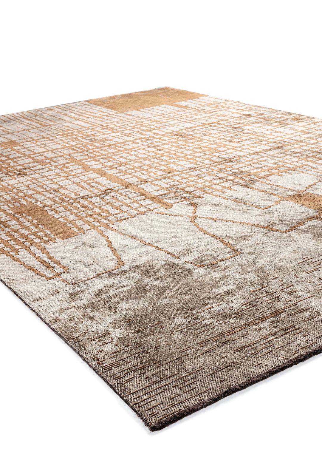 EDINBURGH CACAO - COPPER - CREAM RUG - 4