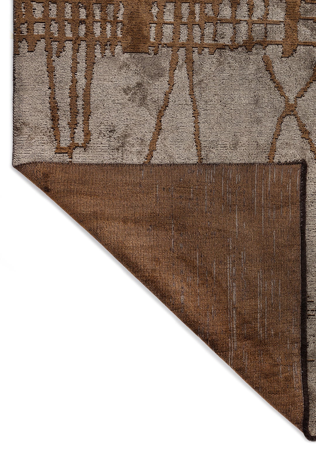 EDINBURGH CACAO - COPPER - CREAM RUG - 3