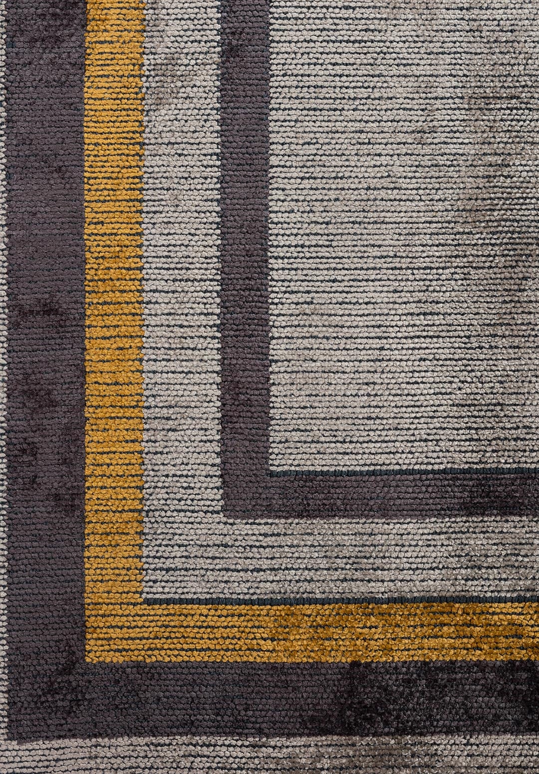 DRESDEN CHARCOAL - MUSTARD - BEIGE RUG - 4