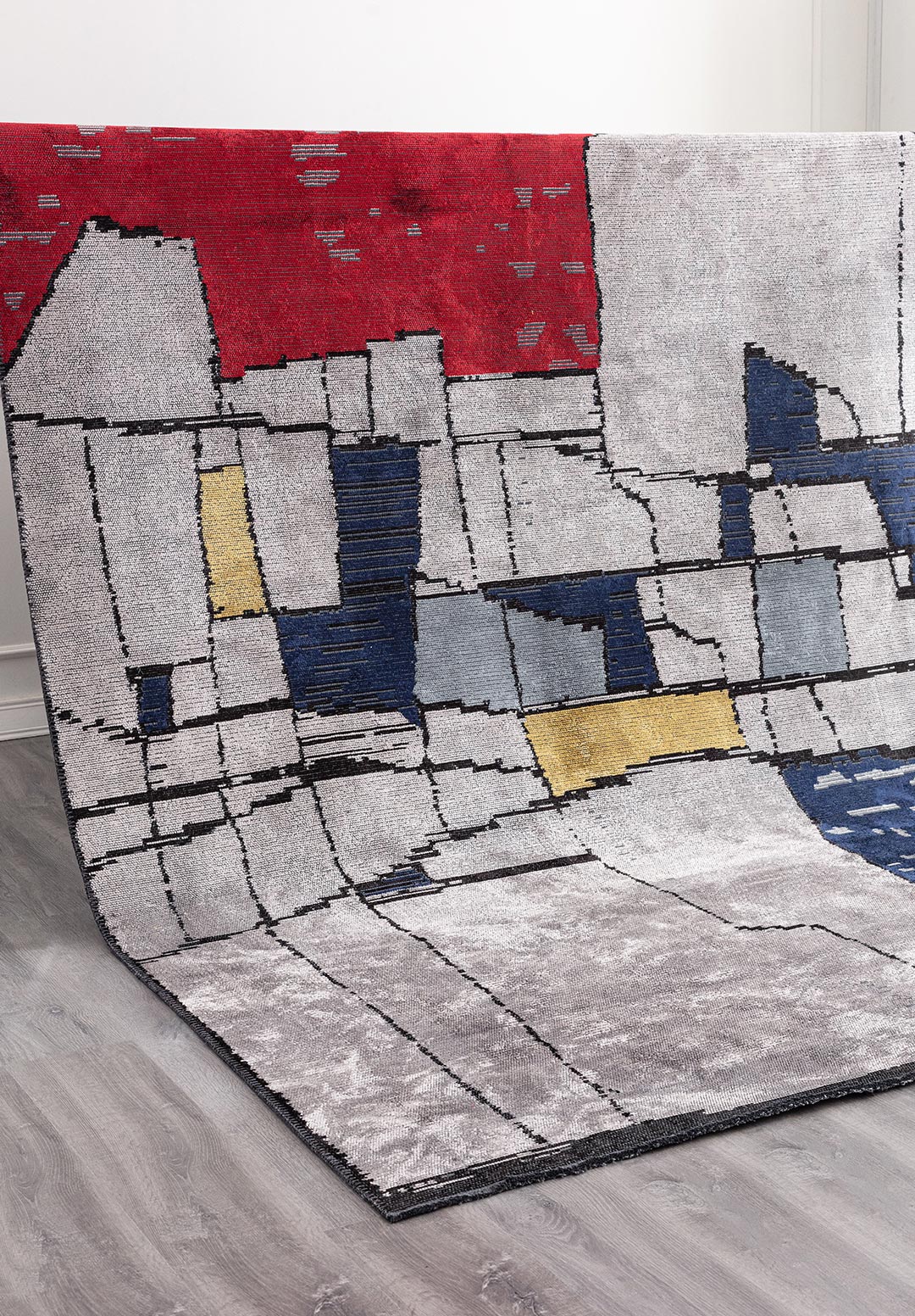 BRISTOL BLACK - DARK NAVY - RED - GOLD - BLUE - LIGHT GREY RUG - 6