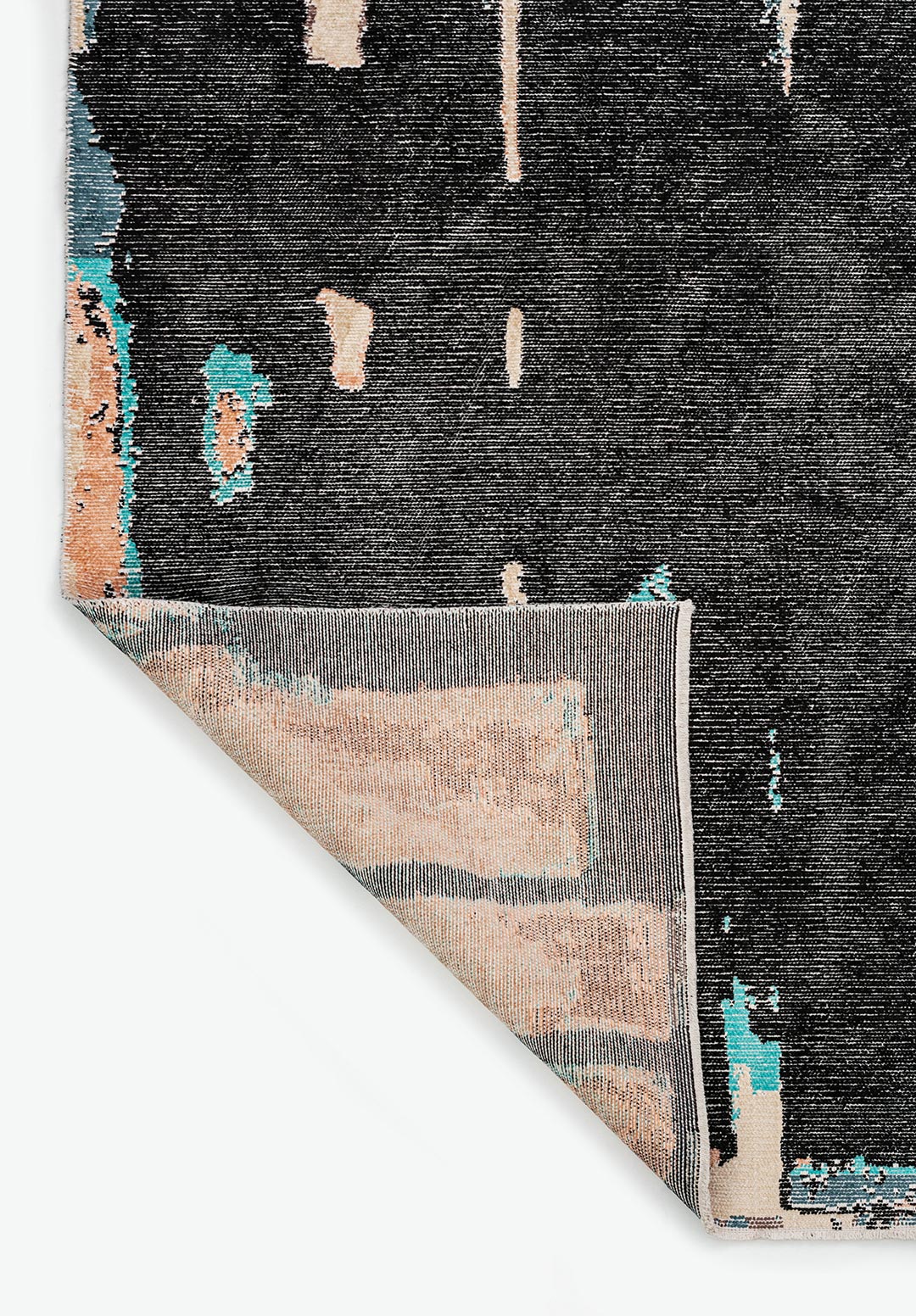 CAPRI BLACK - PETROL - DARK MINK - COPPER - TURQUOISE - CREAM RUG - 3