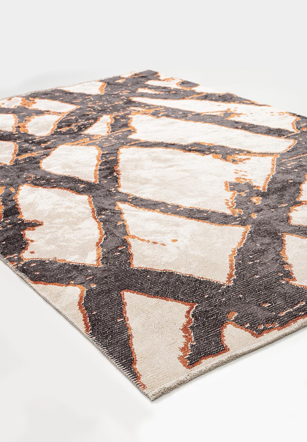DORTMUND CHARCOAL - TERRA - ECRU RUG - 4