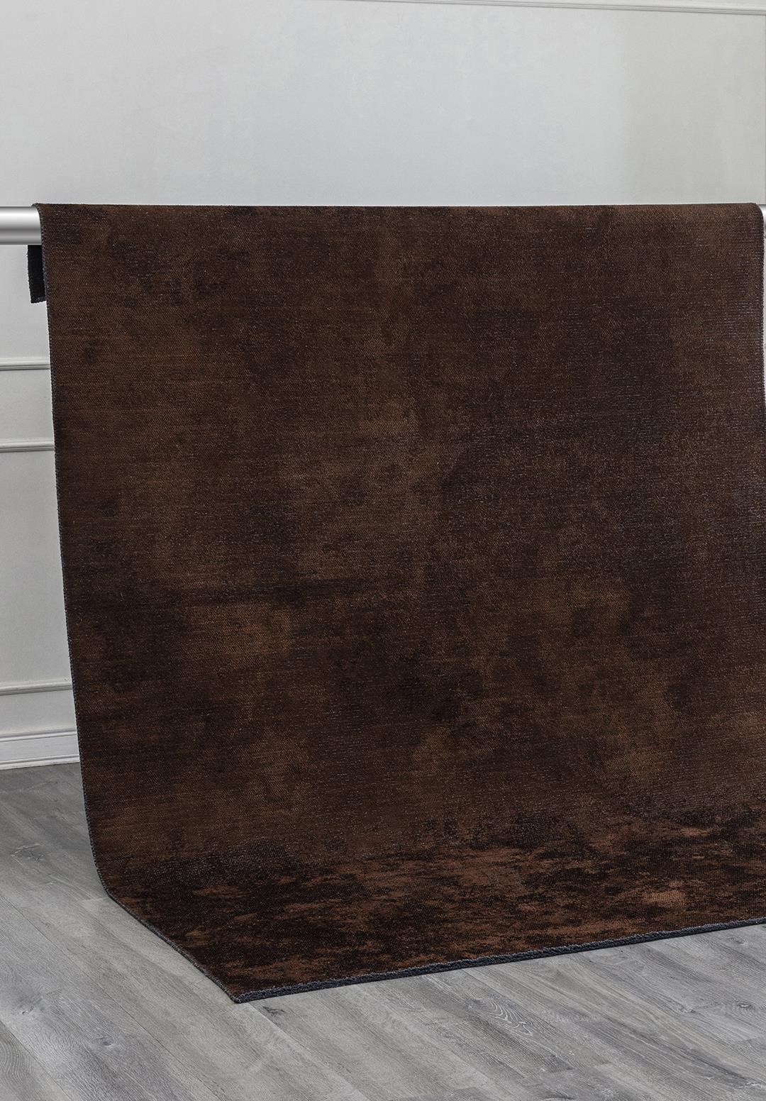 PLAIN DARK BROWN (A) RUG - 4