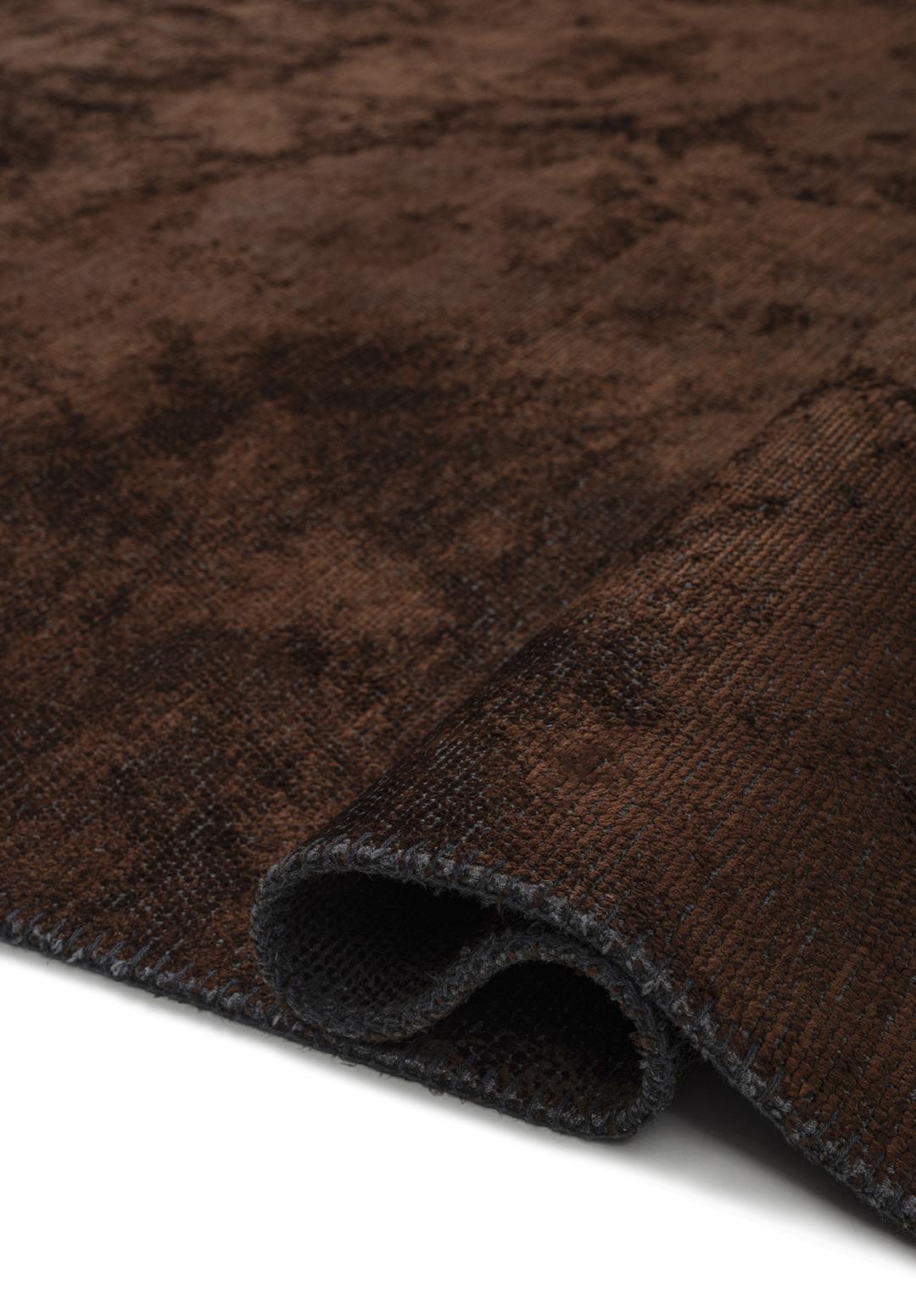 PLAIN DARK BROWN (A) RUG - 2
