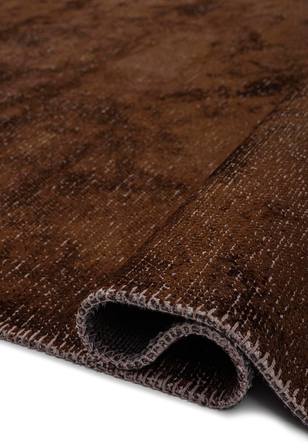 PLAIN DARK BROWN (M) RUG - 2