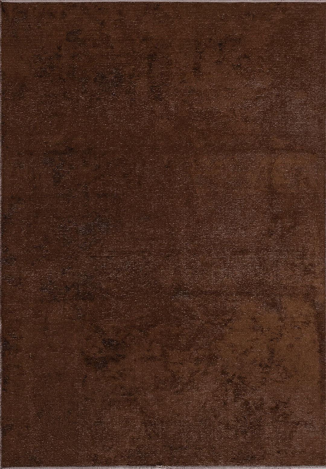 PLAIN DARK BROWN (M) RUG - 1
