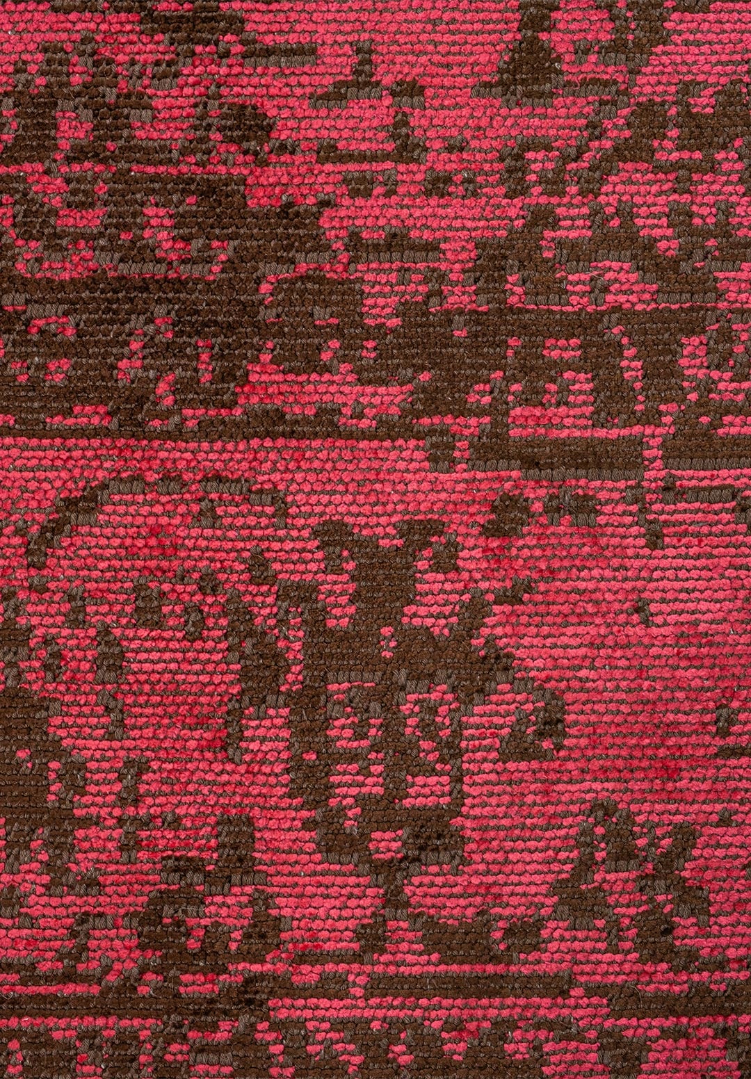 MEDALLION DARK BROWN - FUSCHIA RUG - 5