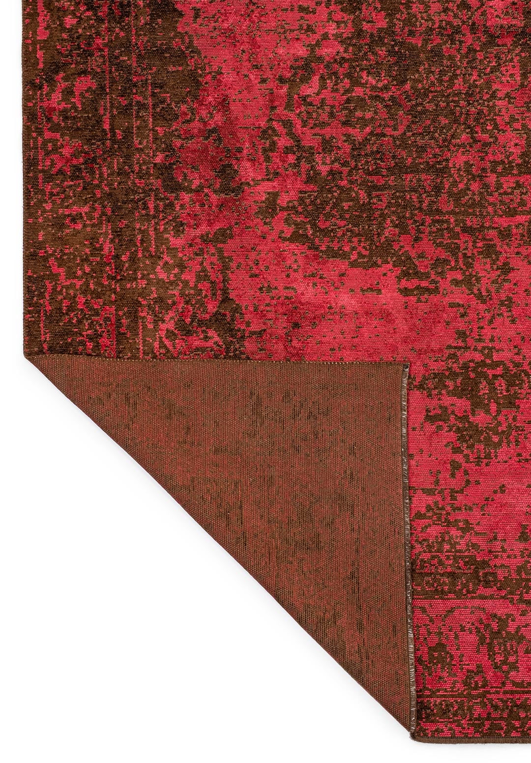 MEDALLION DARK BROWN - MAGENTA RUG - 3