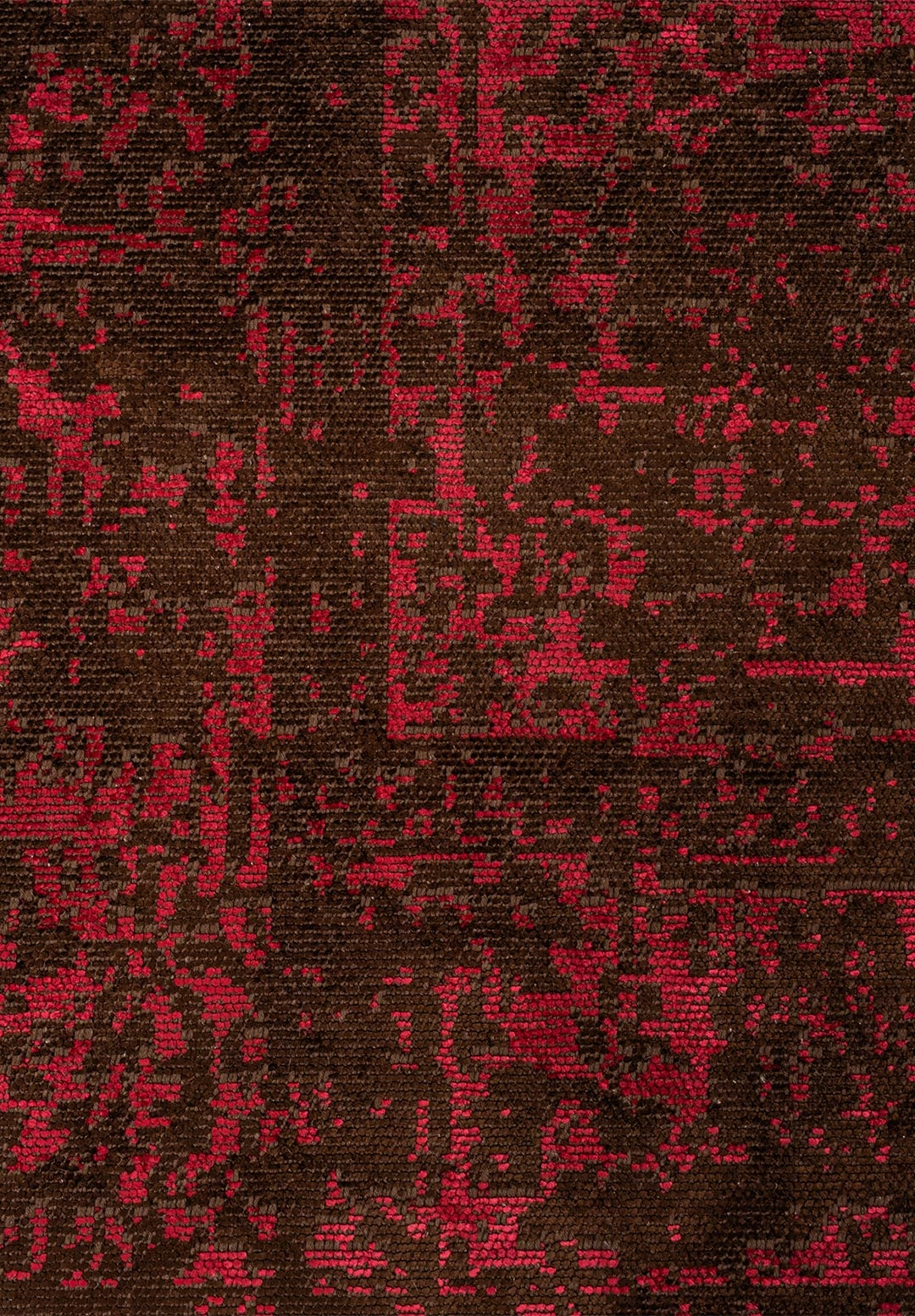 MEDALLION DARK BROWN - MAGENTA RUG - 5