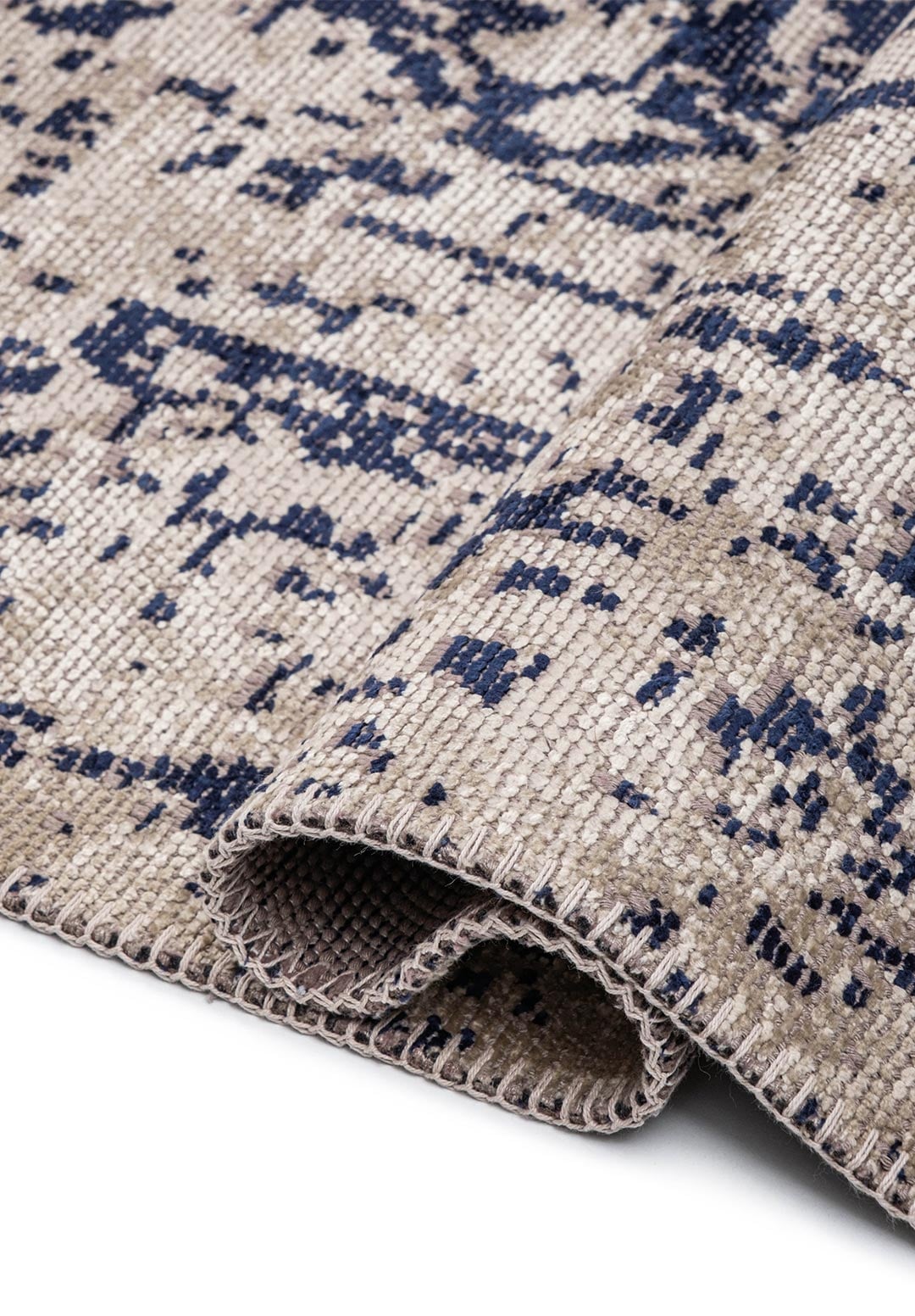 MEDALLION BEIGE - DARK NAVY RUG - 2
