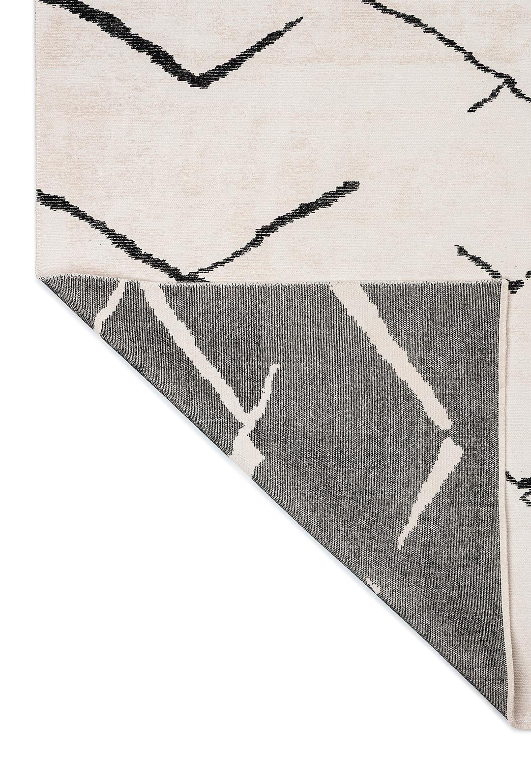 WAVE BLACK - ECRU RUG - 3