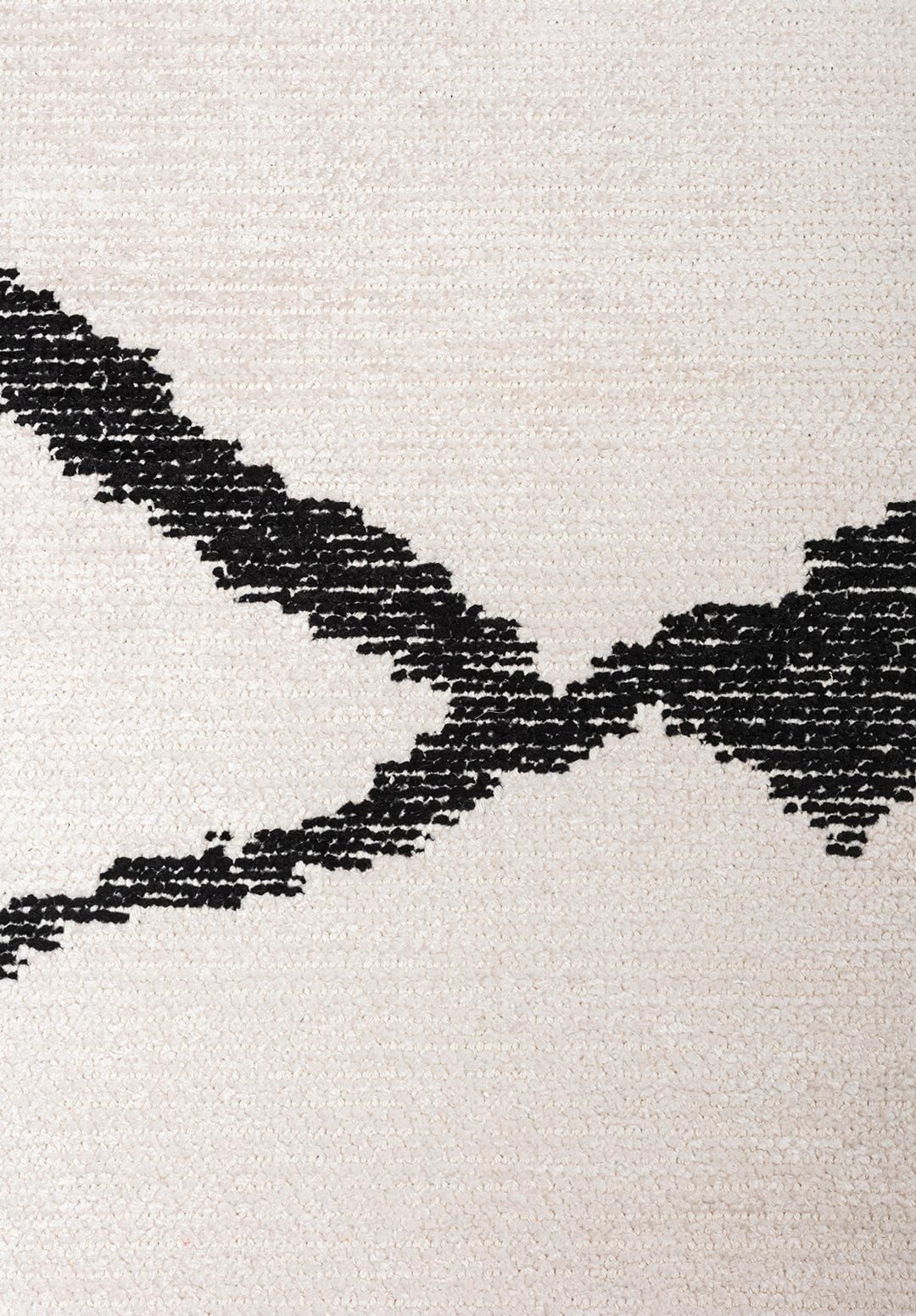 WAVE BLACK - ECRU RUG - 5