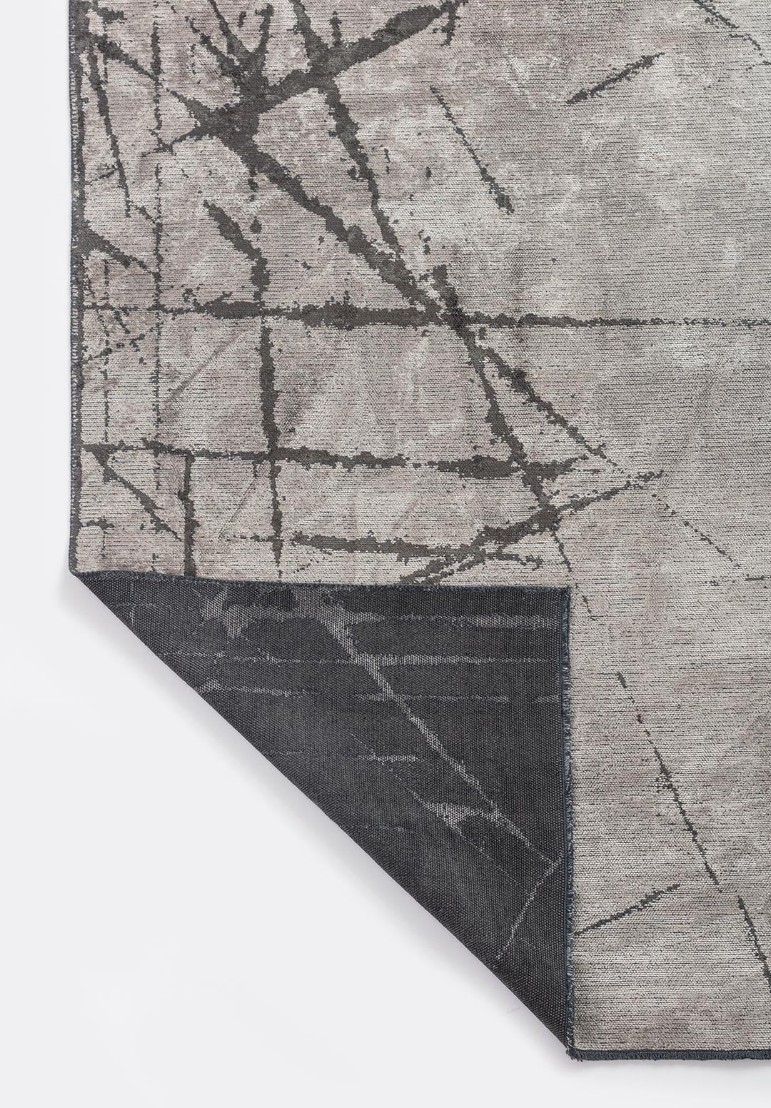 CRACK ANTHRACITE - CREAM RUG - 3