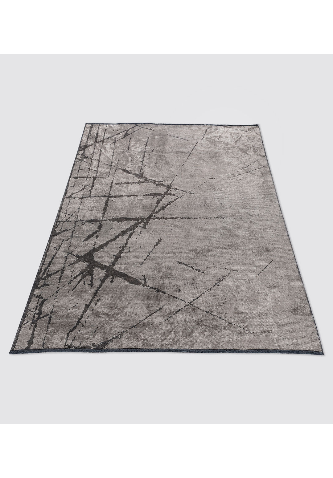 CRACK ANTHRACITE - CREAM RUG - 6