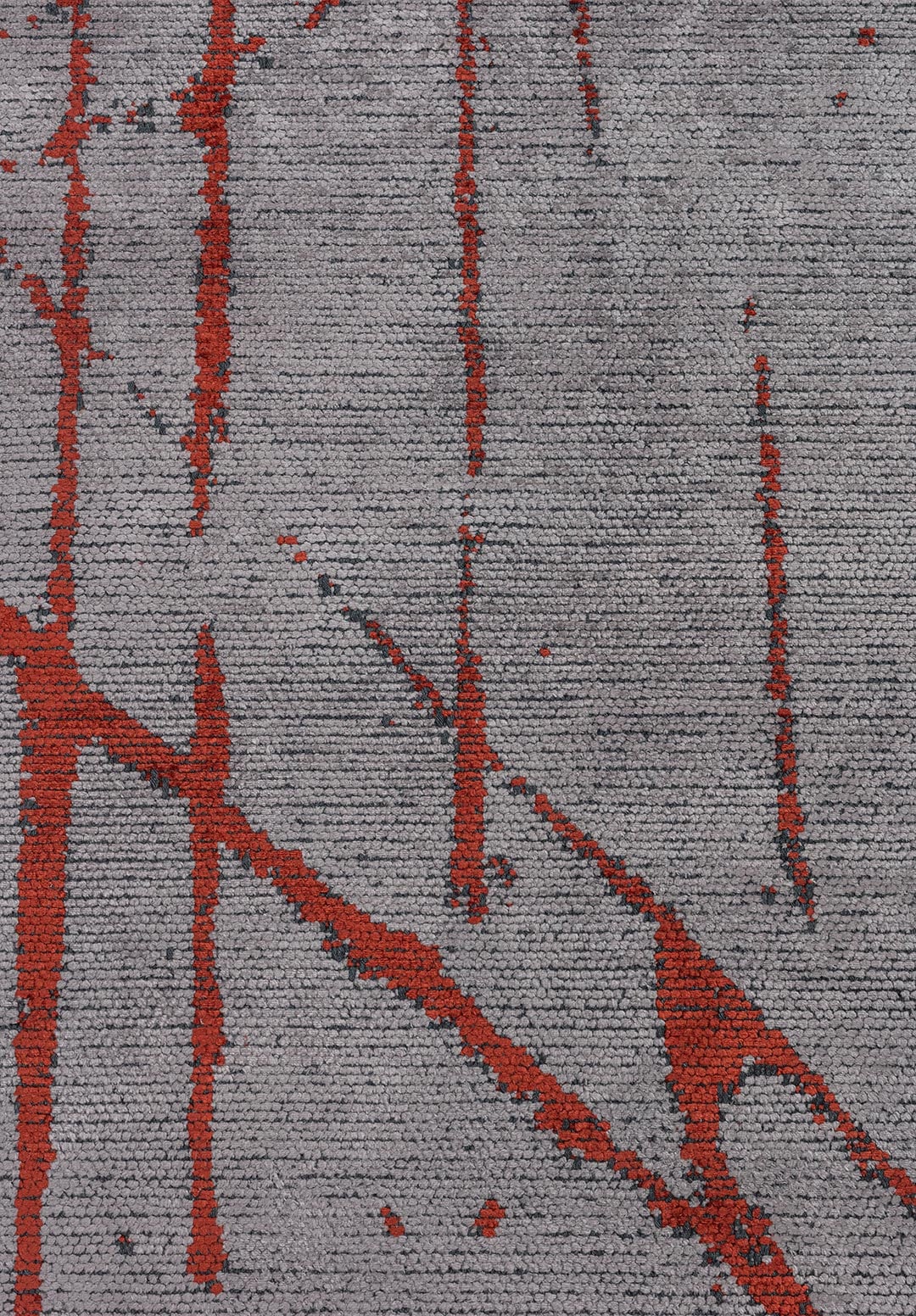 CRACK DARK TERRA - LIGHT GREY RUG - 5