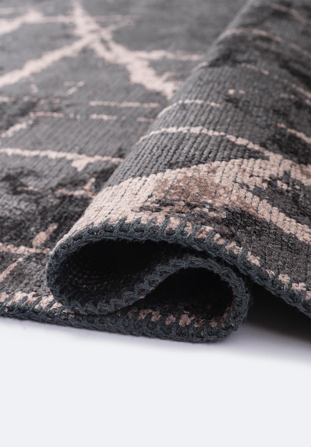 CRACK COPPER - CHARCOAL RUG - 2