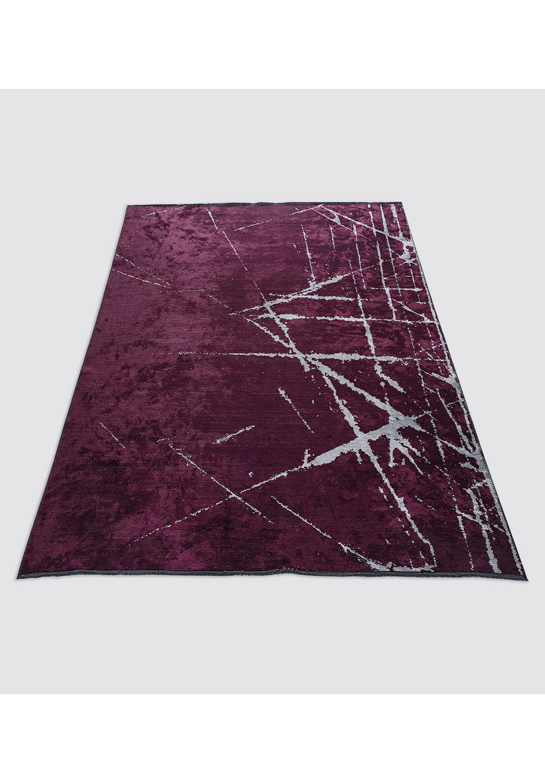 CRACK ICE BLUE - DARK DAMSON RUG - 6