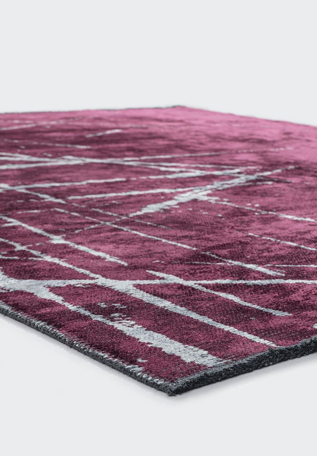 CRACK ICE BLUE - DARK DAMSON RUG - 4