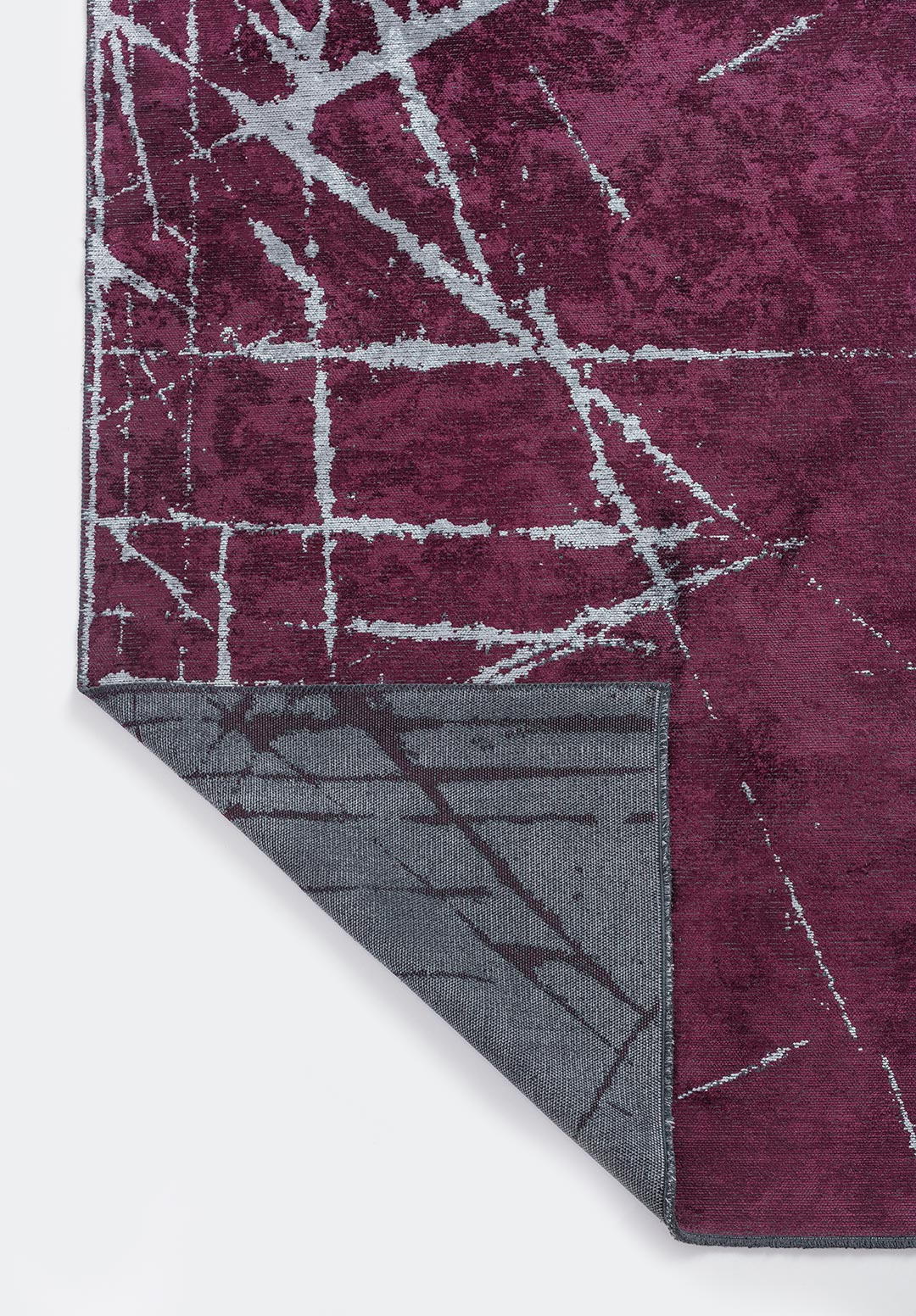 CRACK ICE BLUE - DARK DAMSON RUG - 3