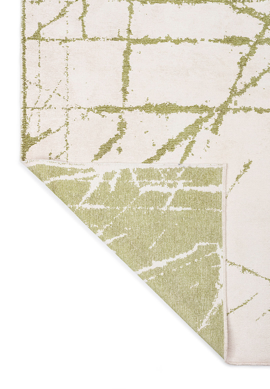 CRACK GREEN - ECRU RUG - 3