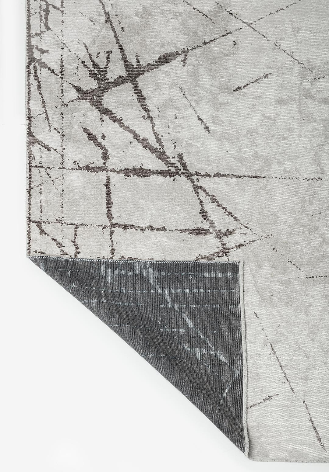 CRACK DARK GREY - ECRU RUG - 3
