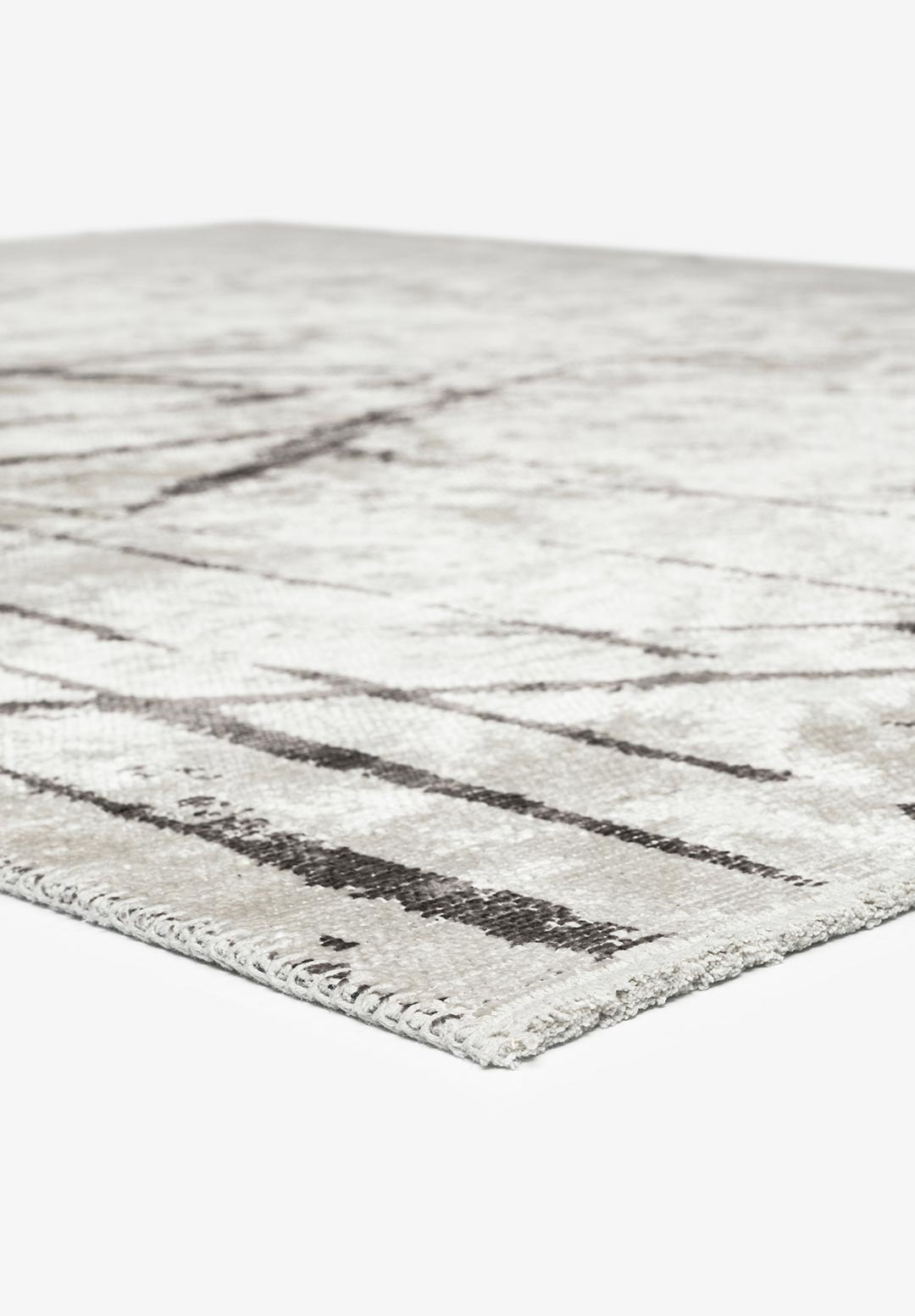 CRACK DARK GREY - ECRU RUG - 4
