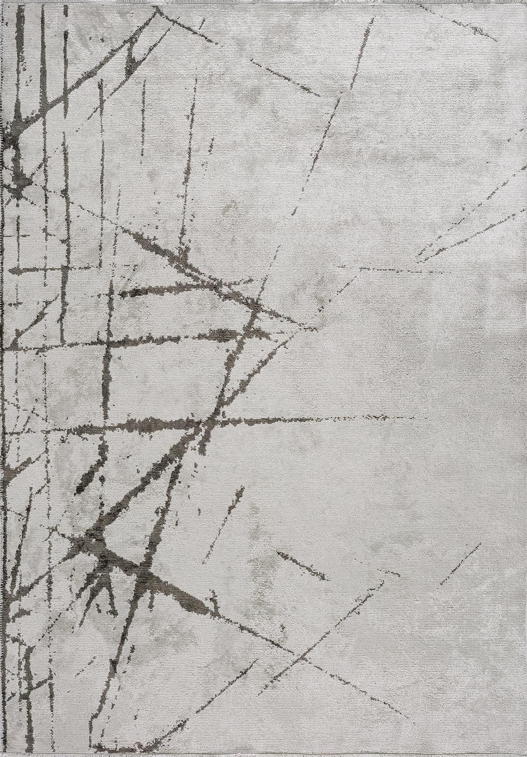 CRACK DARK GREY - ECRU RUG