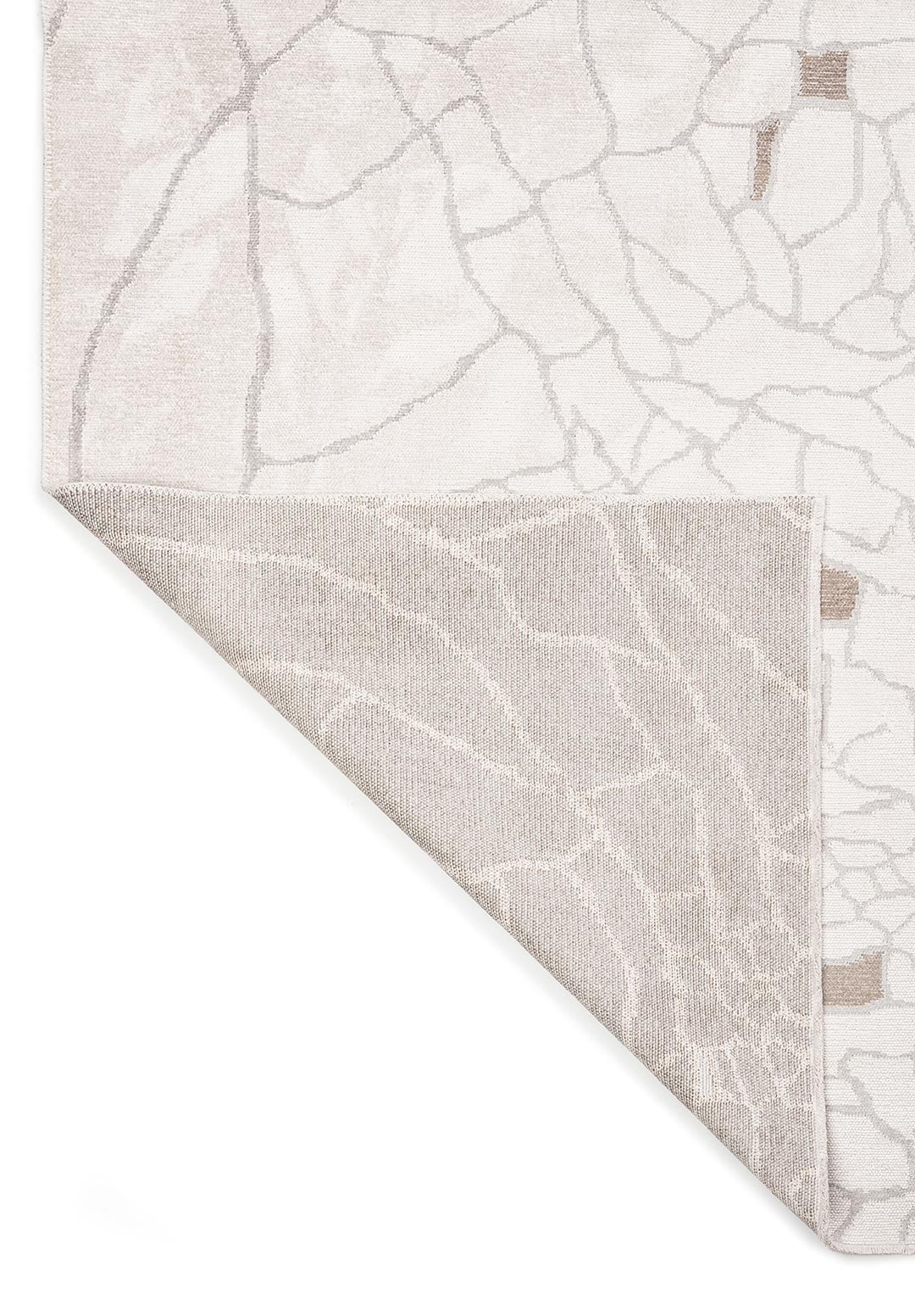 DRY LIGHT GREY - NOUGAT - ECRU RUG - 3