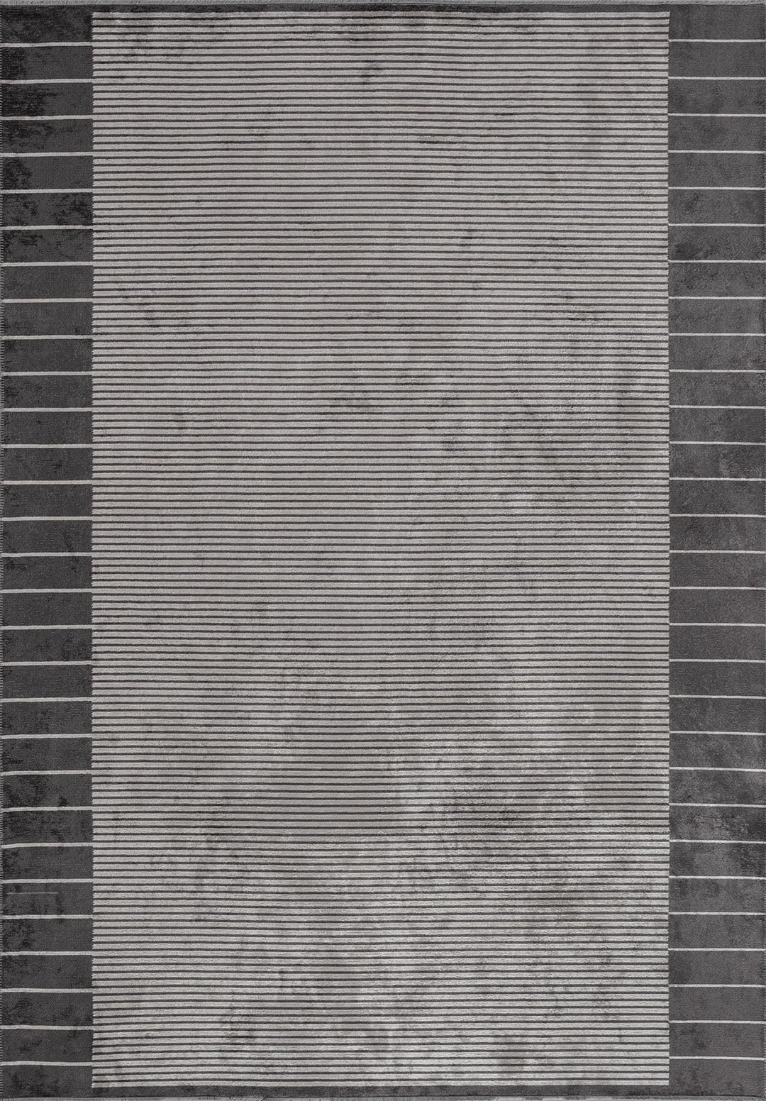 CONTRAST LIGHT CREAM - CHARCOAL RUG - 1