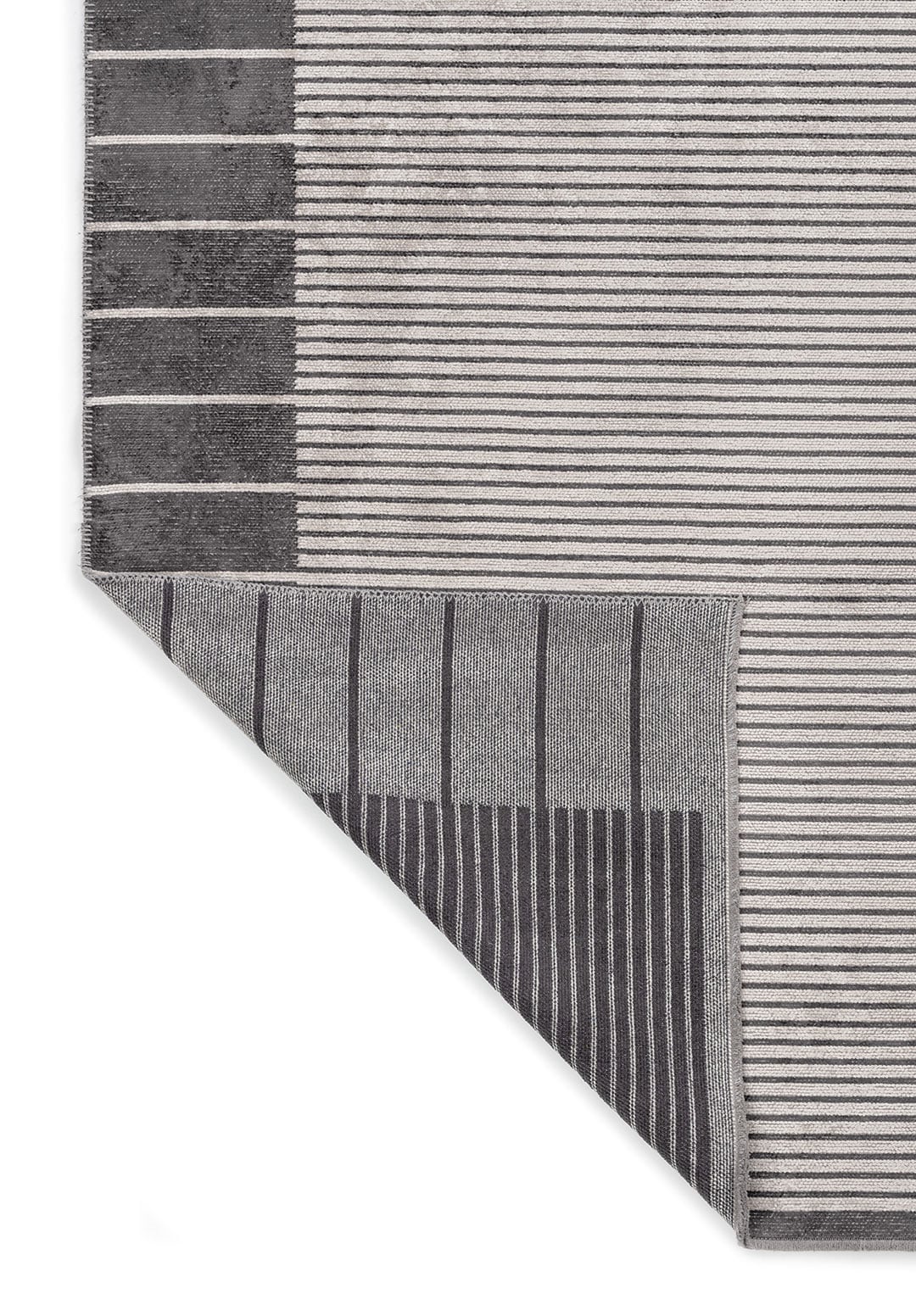 CONTRAST LIGHT CREAM - CHARCOAL RUG - 3