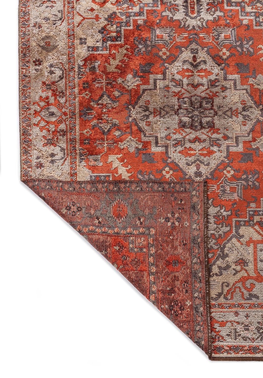 CITADEL BEIGE - ICE BLUE - DARK TERRA - CHARCOAL RUG - 3