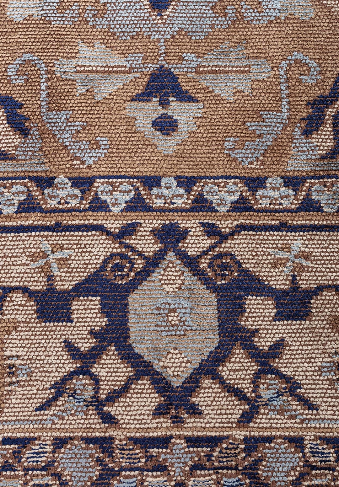 CITADEL MINK - BEIGE - DARK NAVY - BLUE RUG - 5
