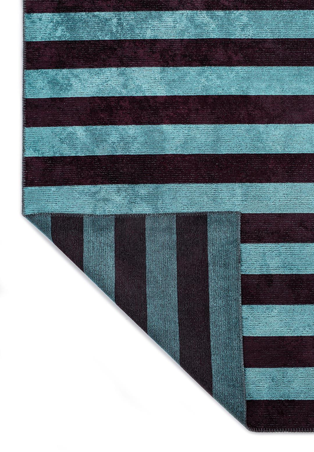 RAY DARK BURGUNDY - TURQUOISE RUG - 3