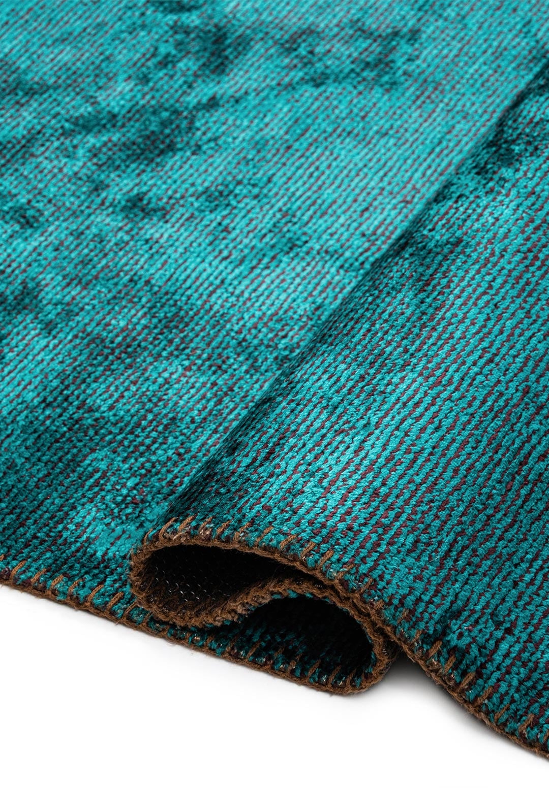 COAST DARK TURQUOISE - DARK BURGUNDY RUG - 2