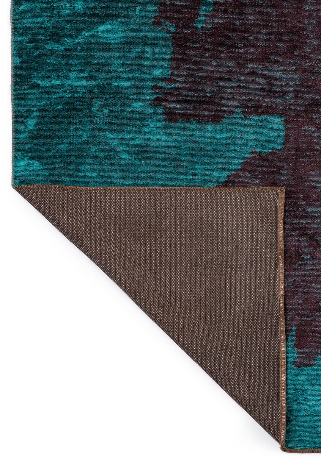 COAST DARK TURQUOISE - DARK BURGUNDY RUG - 3