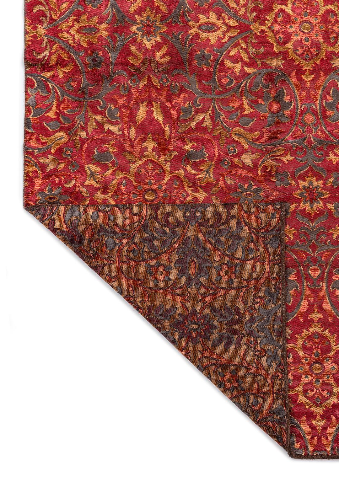VIOLETTA RED - ORANGE - CHARCOAL RUG - 3