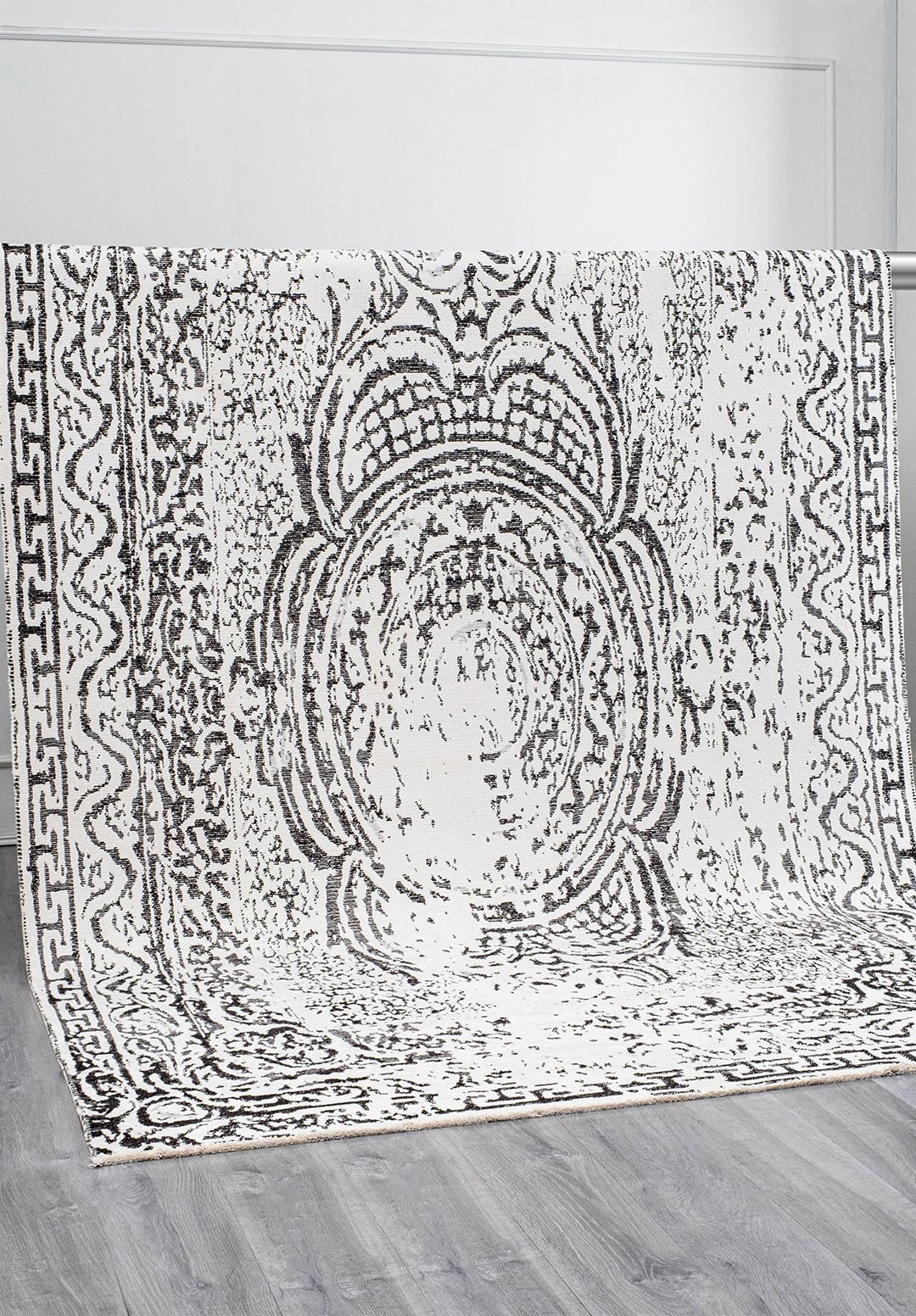 GORDION BLACK - GREY - ECRU RUG - 4
