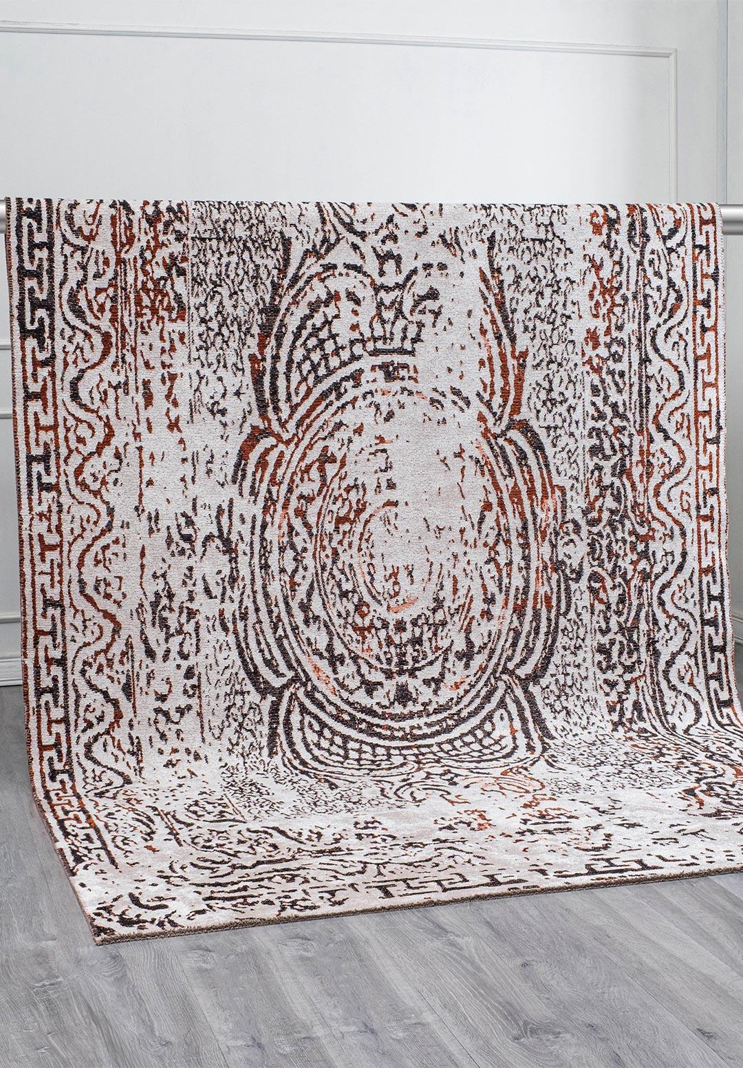 GORDION BLACK - RUST - BONE RUG - 4