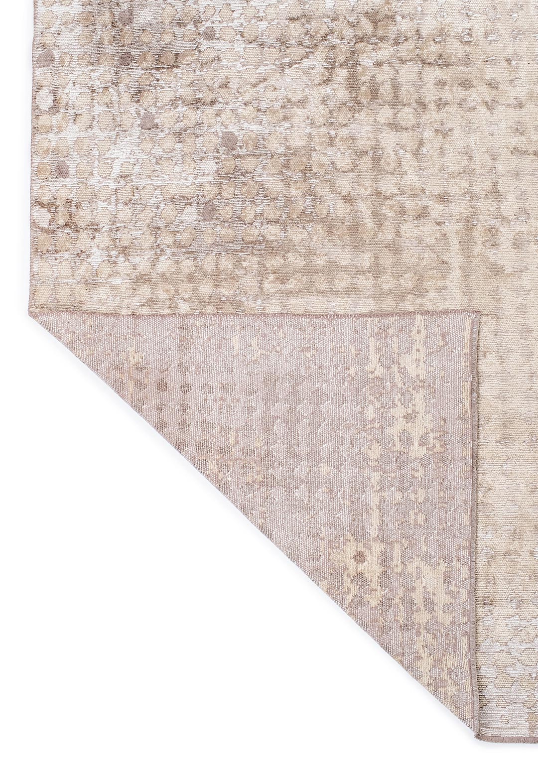 DOTS WHITE - DARK GREY - BEIGE RUG - 3
