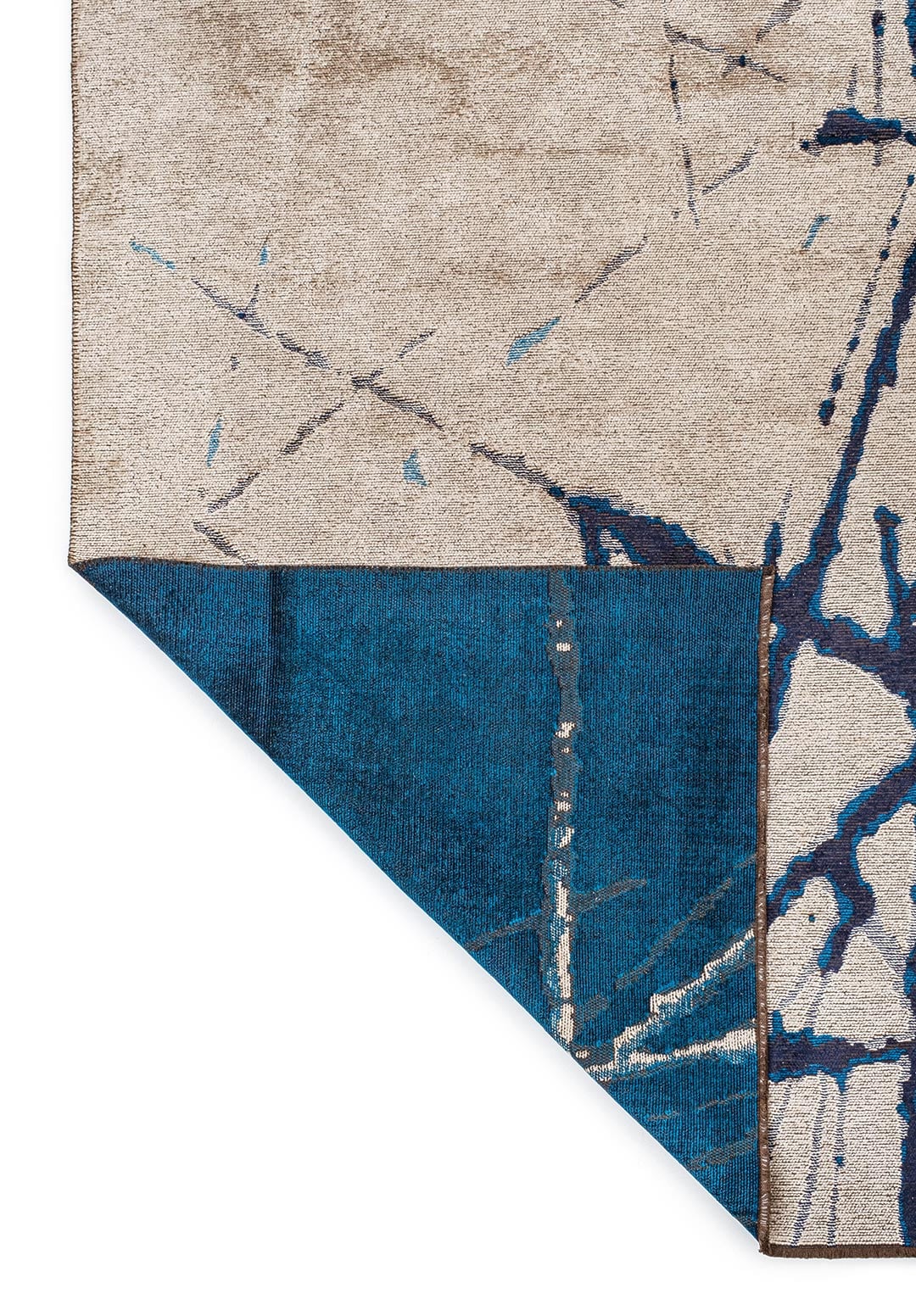 CRACK CREAM - CYAN - DARK NAVY RUG - 3